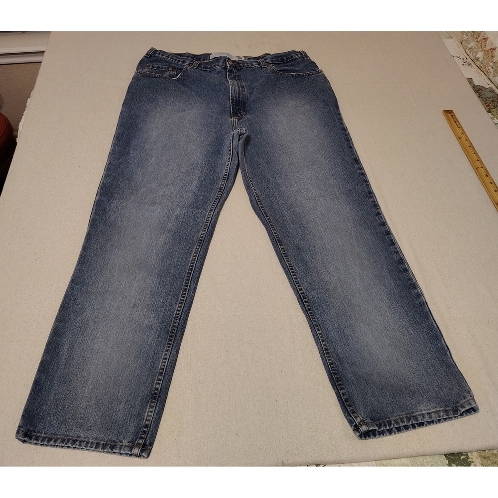 Gap Factory Store Easy Fit Jeans Medium Wash Blue Straight Leg Denim 37x30 22